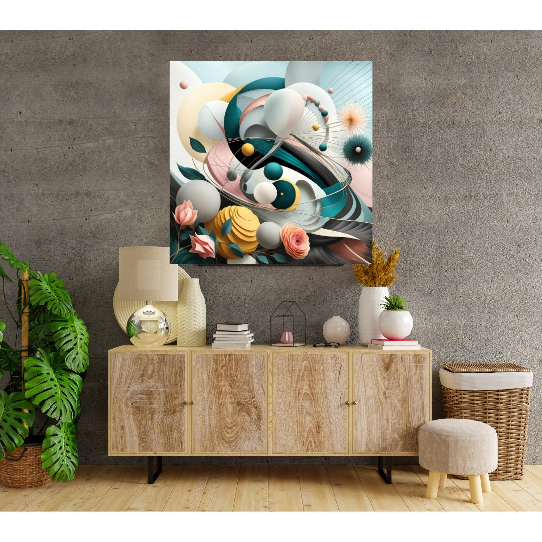 Abstract Cosmic Canvas Poster - Modern Harmony