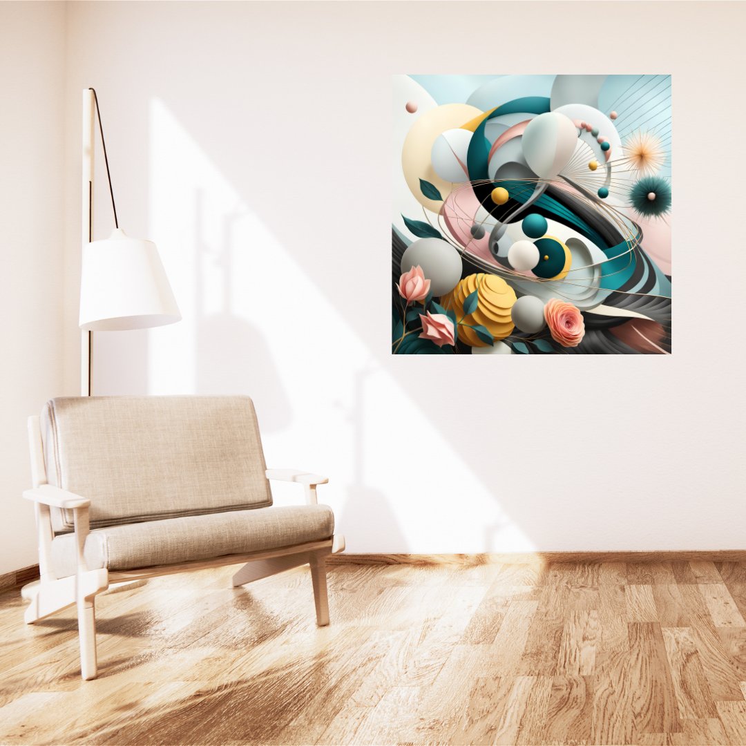 Abstract Cosmic Canvas Poster - Modern Harmony