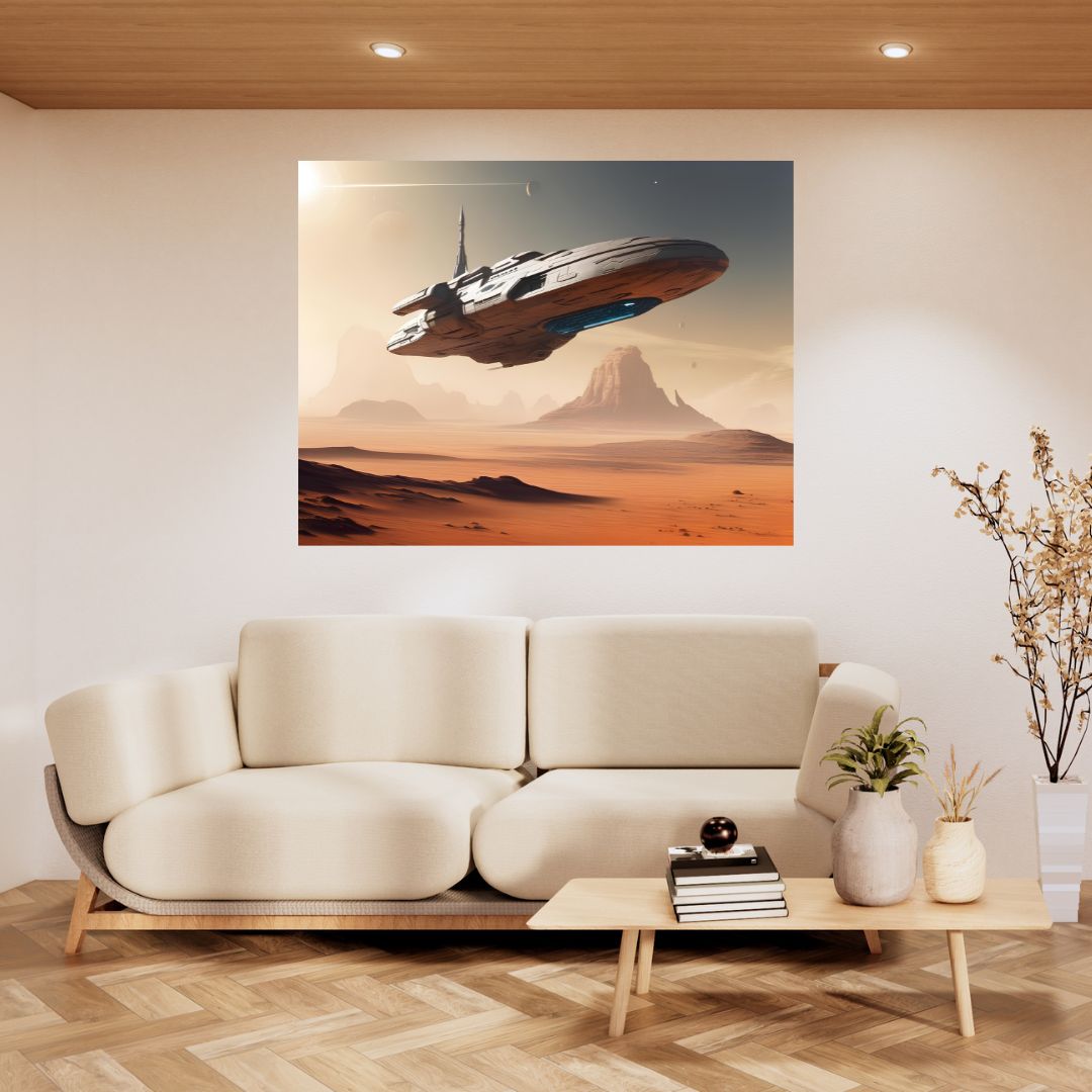 Cosmic Cruise Poster: Dawn on Mars