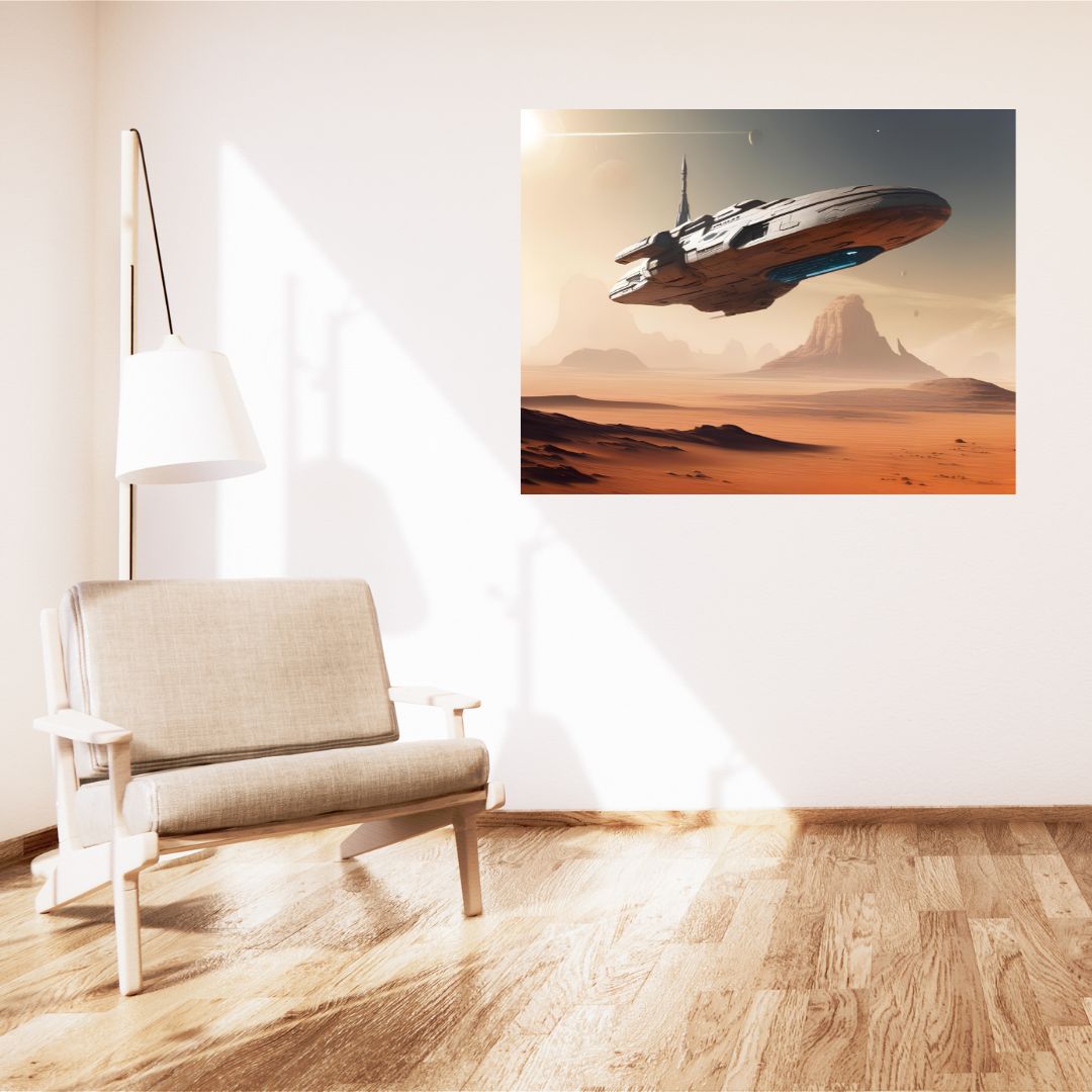 Cosmic Cruise Poster: Dawn on Mars