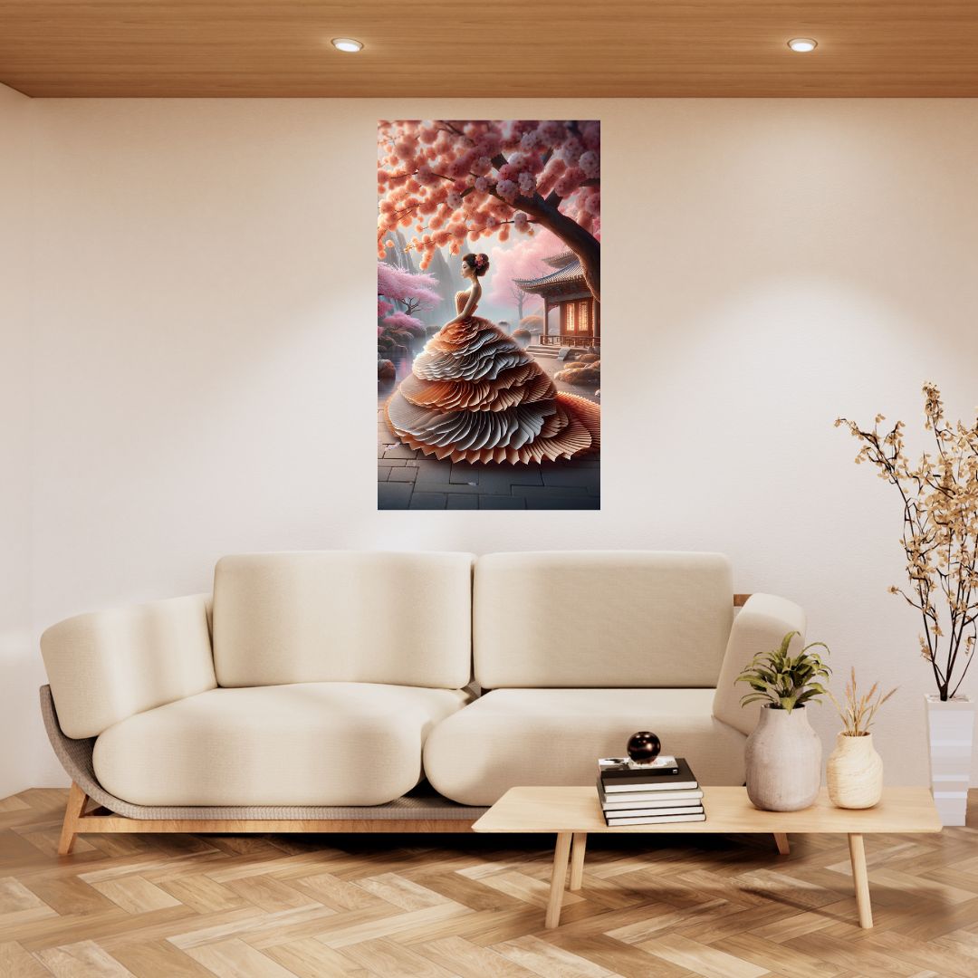 Poster Eternal Elegance: Canvas of Oriental Beauty and Serenity