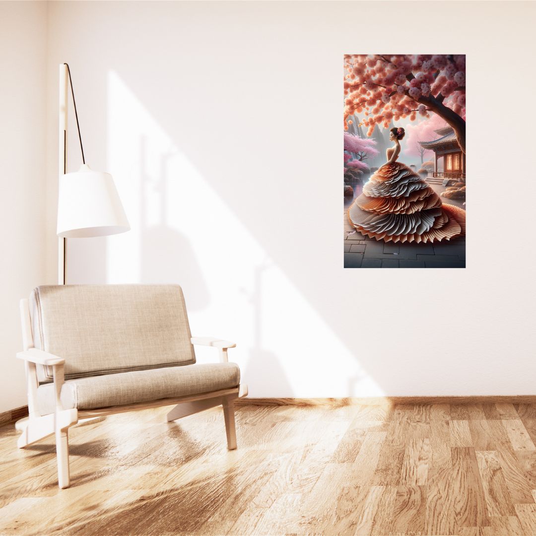 Poster Eternal Elegance: Canvas of Oriental Beauty and Serenity