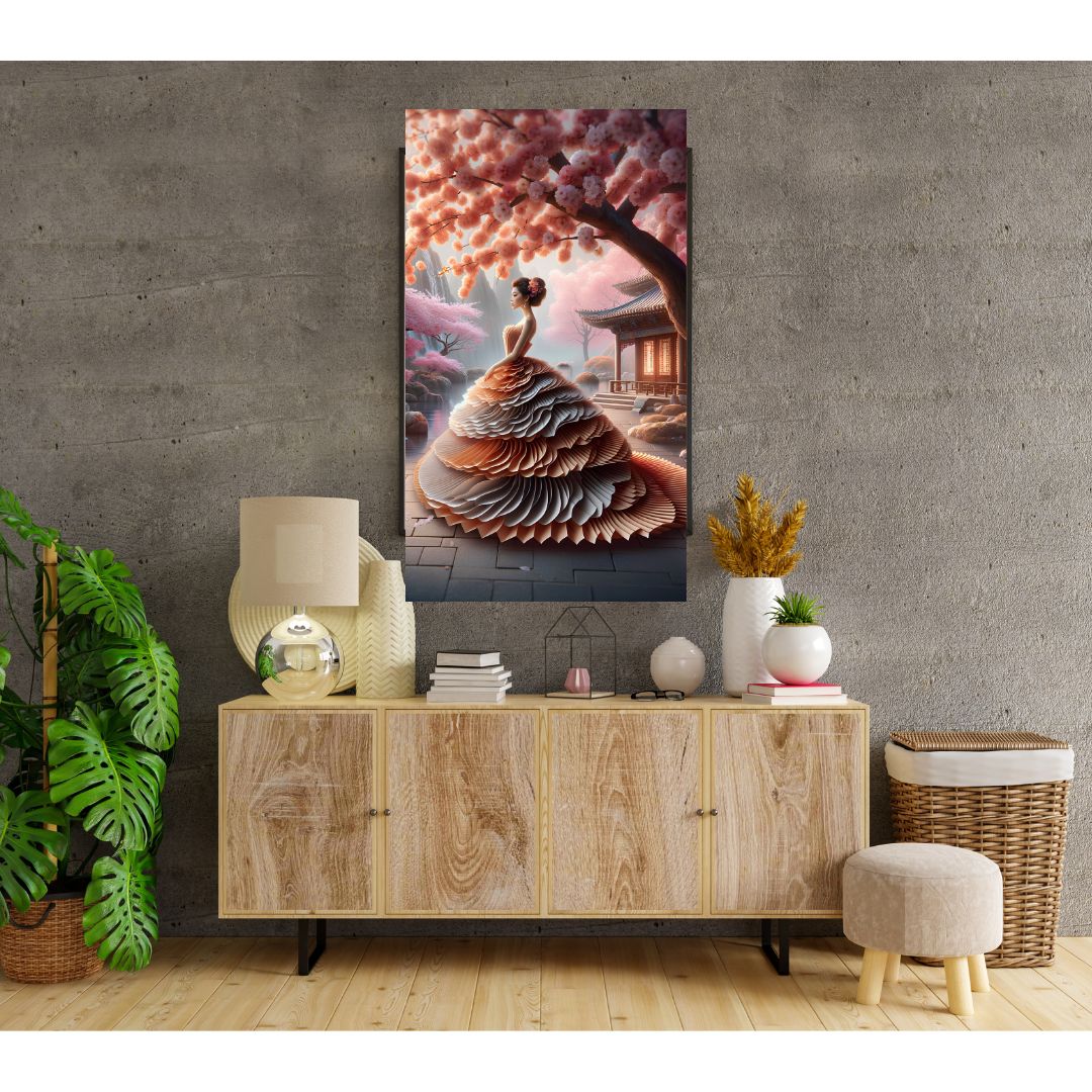 Poster Eternal Elegance: Canvas of Oriental Beauty and Serenity