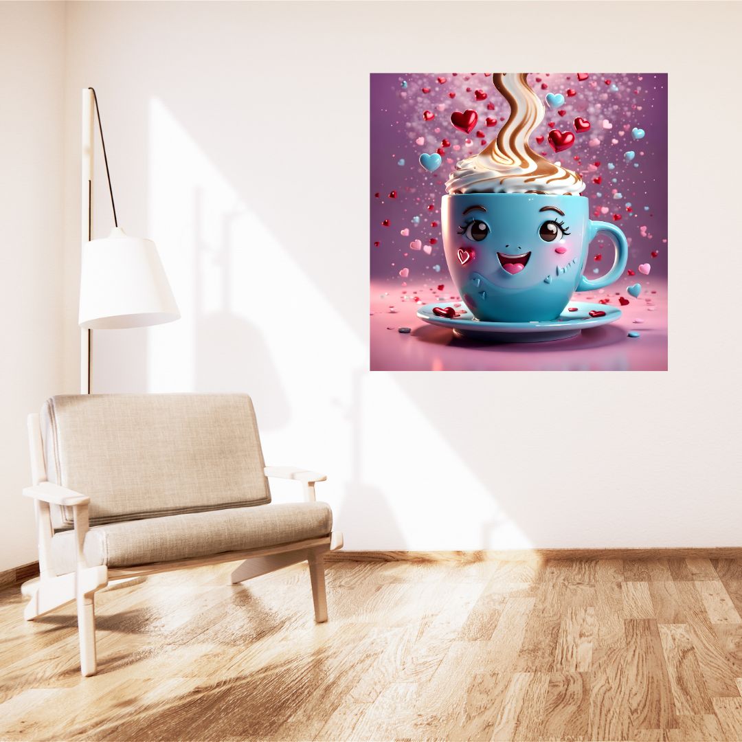 Naughty Mug Poster - Charm and Sweetness for your Interior