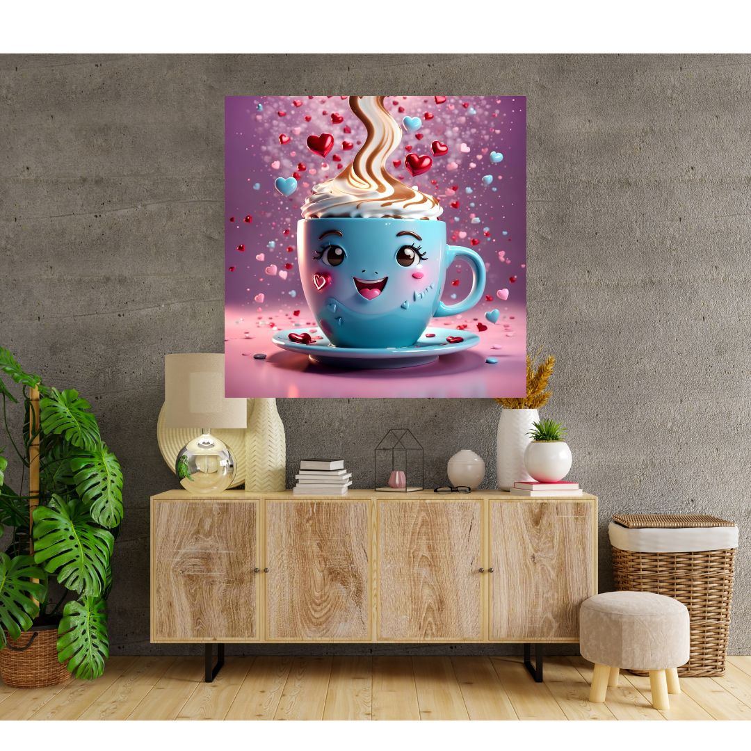 Naughty Mug Poster - Charm and Sweetness for your Interior