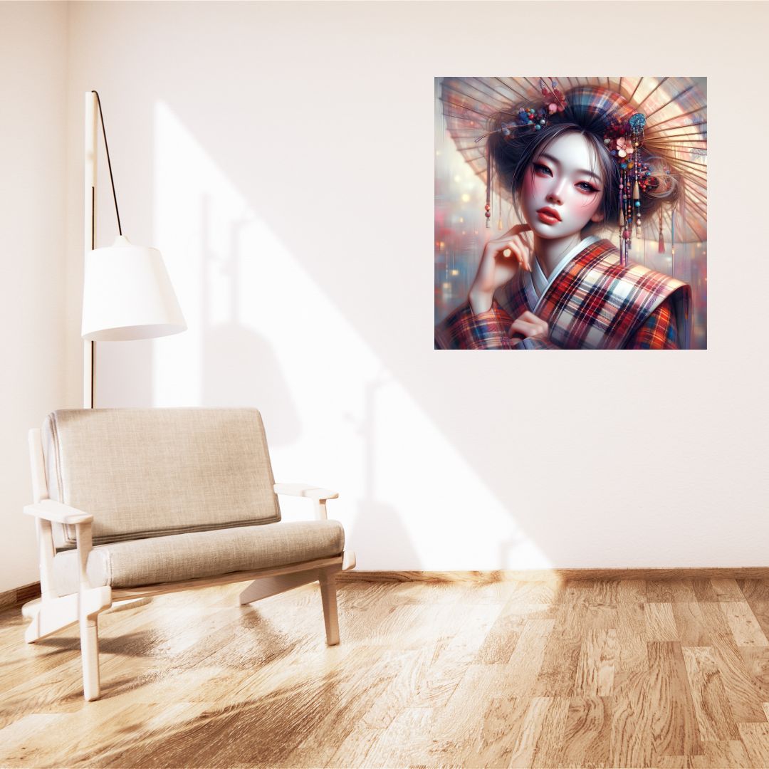 Japanese Woman Decorative Canvas Poster - Asian Decorative Poster