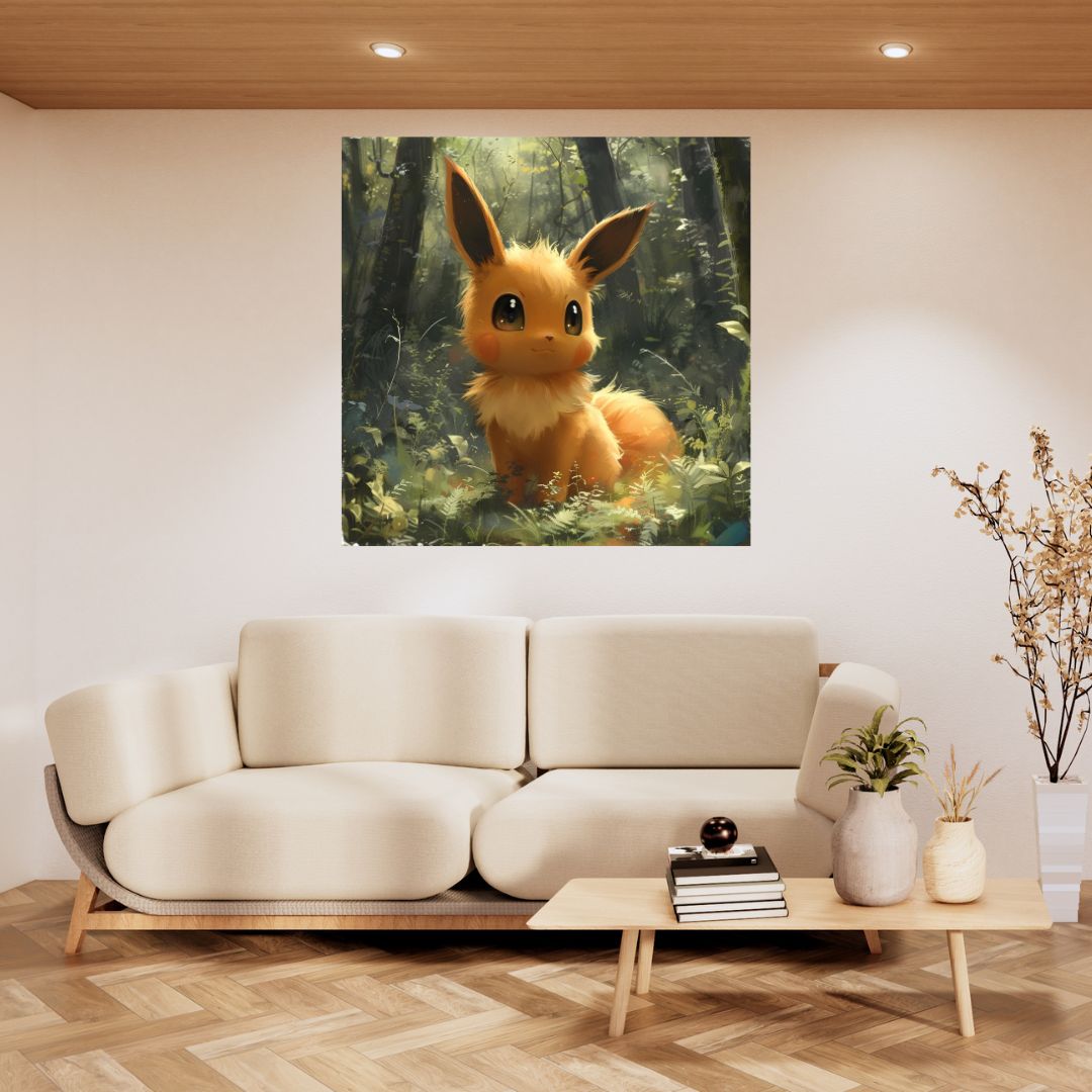 Pikachu Painting Effect Poster - Pokemon Wall Decoration